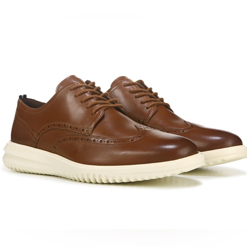 Cole Haan Grand British Tan Brown Leather Shoes Size 11‎